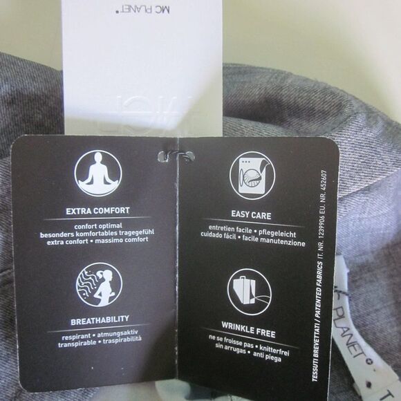 NEW! MC Planet Womens Size S Gray Cropped Jacket Full Zip Front 36" Bust NWT - Picture 14 of 15